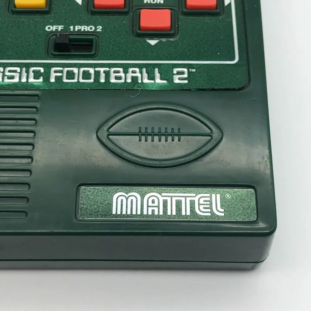 Mattel Classic Football 2 Handheld Electronic Game 2002 Vintage Tested Works